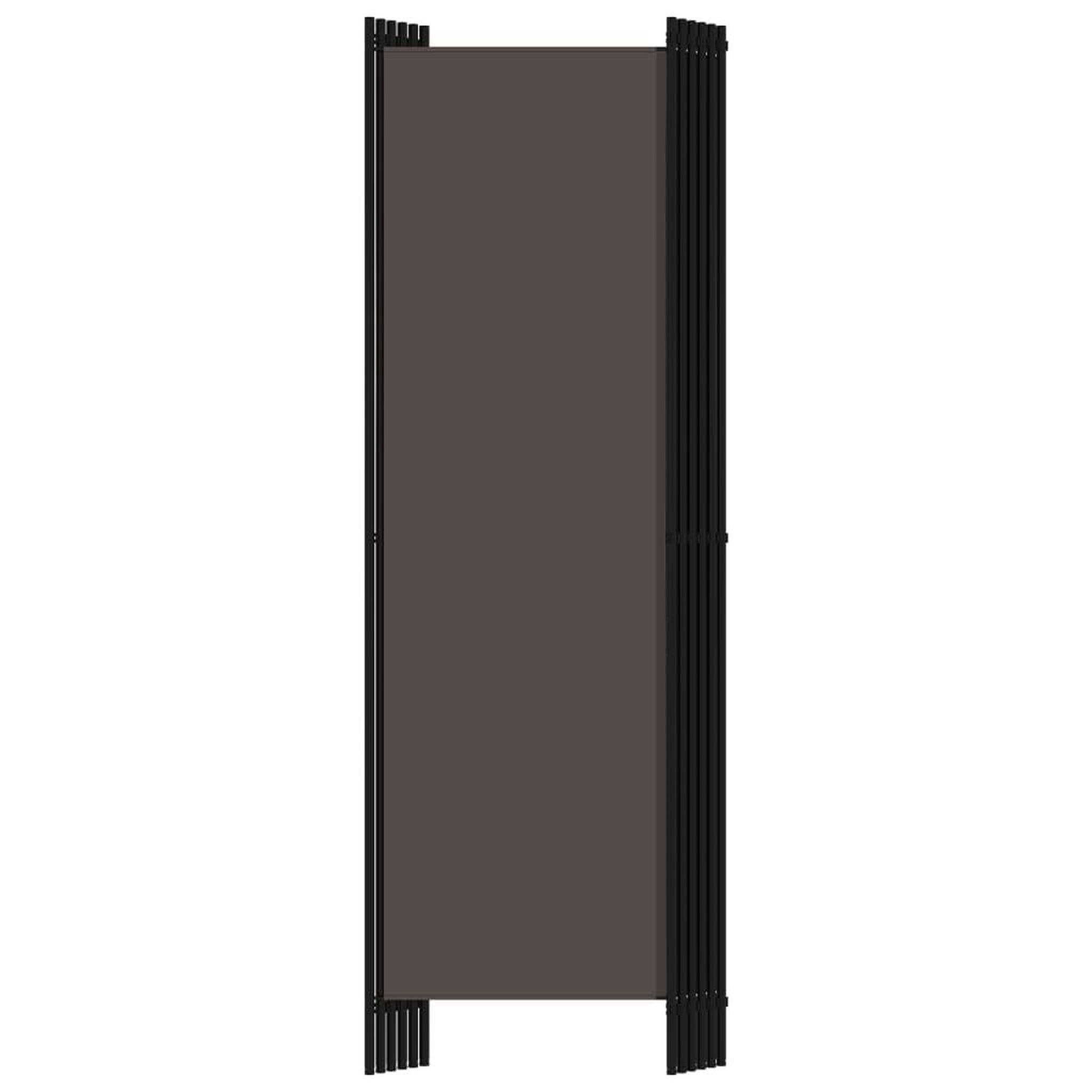 Voir la diapositive 4 : VIDAXL Cloison de separation 6 panneaux Anthracite 300x180 cm