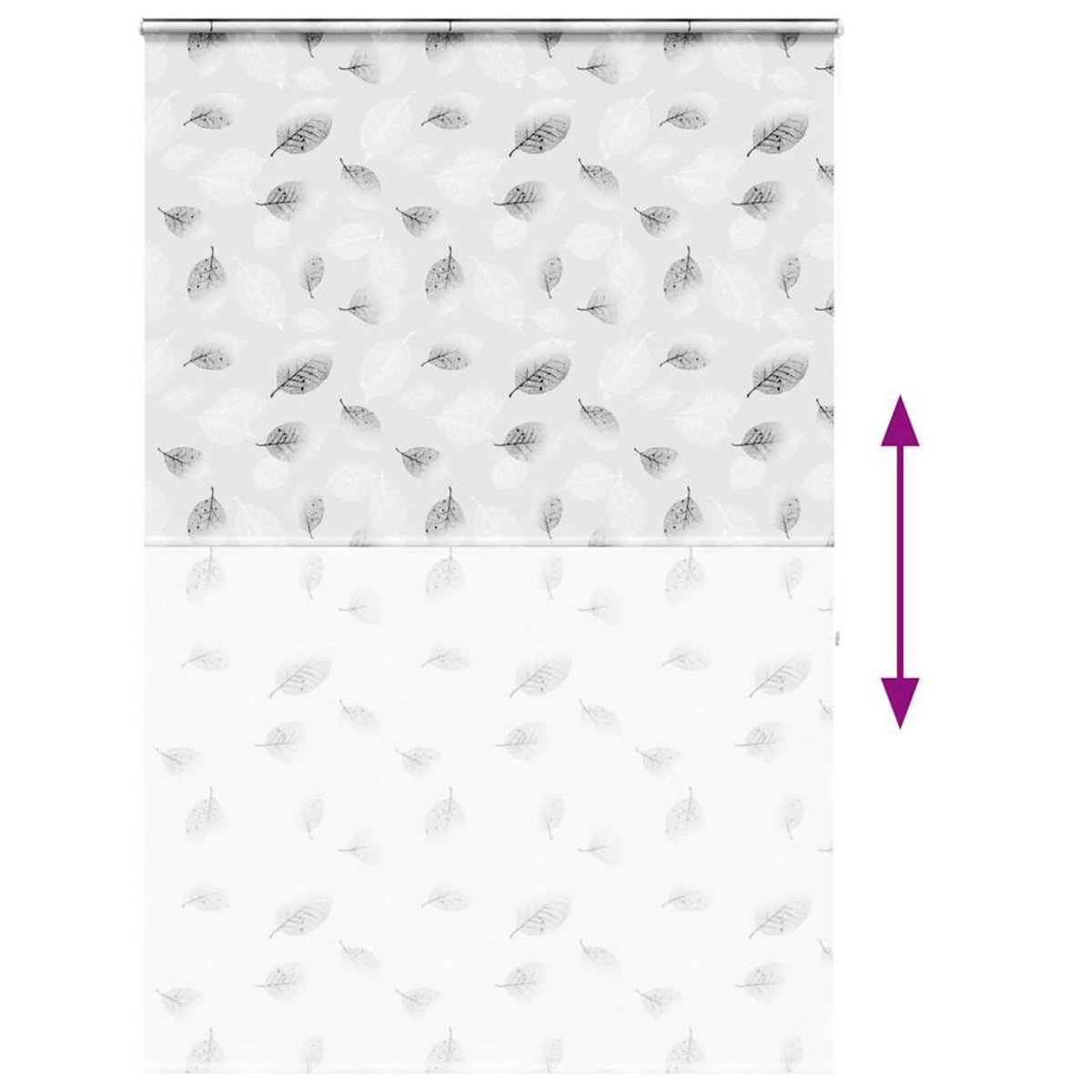 VIDAXL Store enrouleur de douche avec cassette largeur du tissu 146 cm