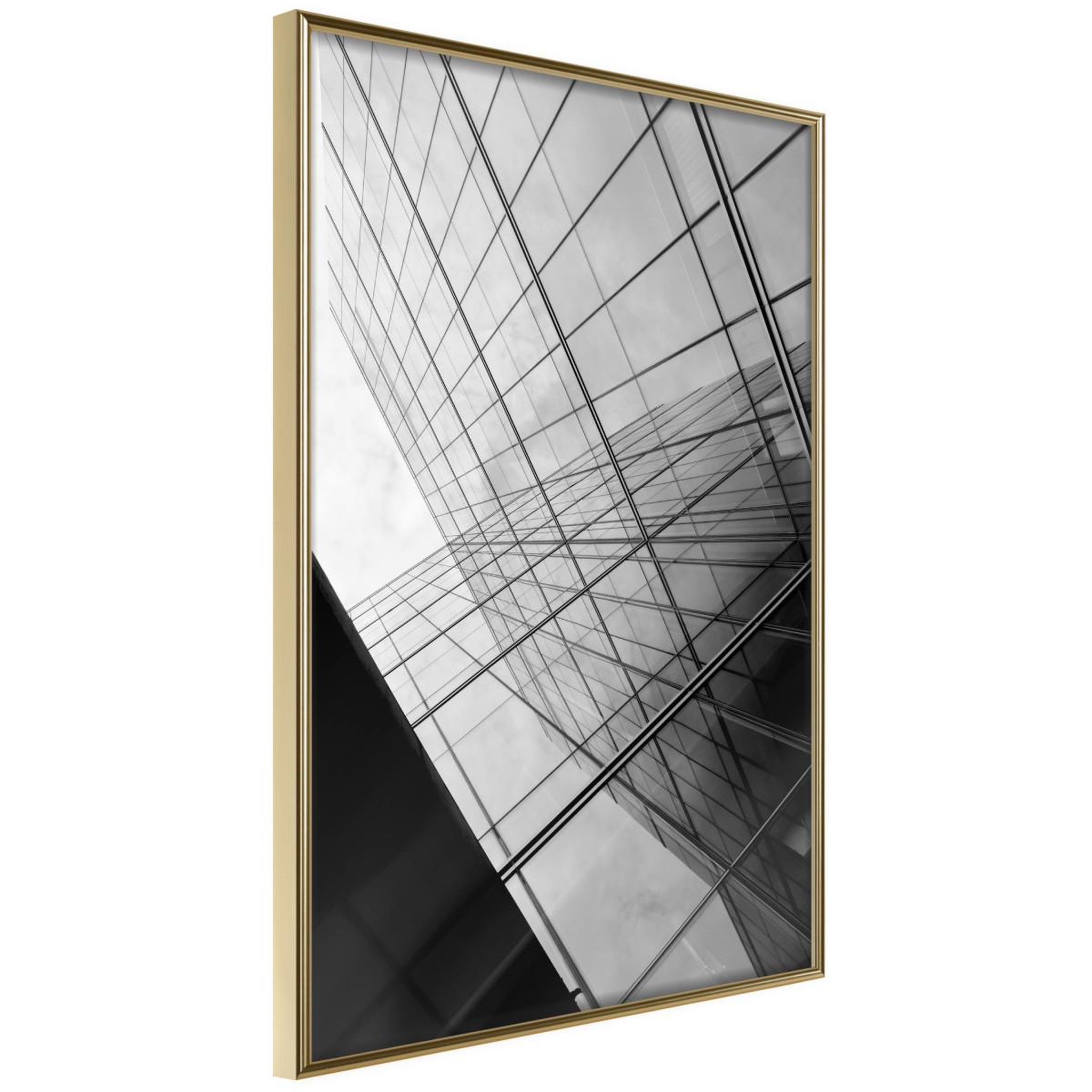 Paris Prix Affiche murale encadrée  steel and glass grey