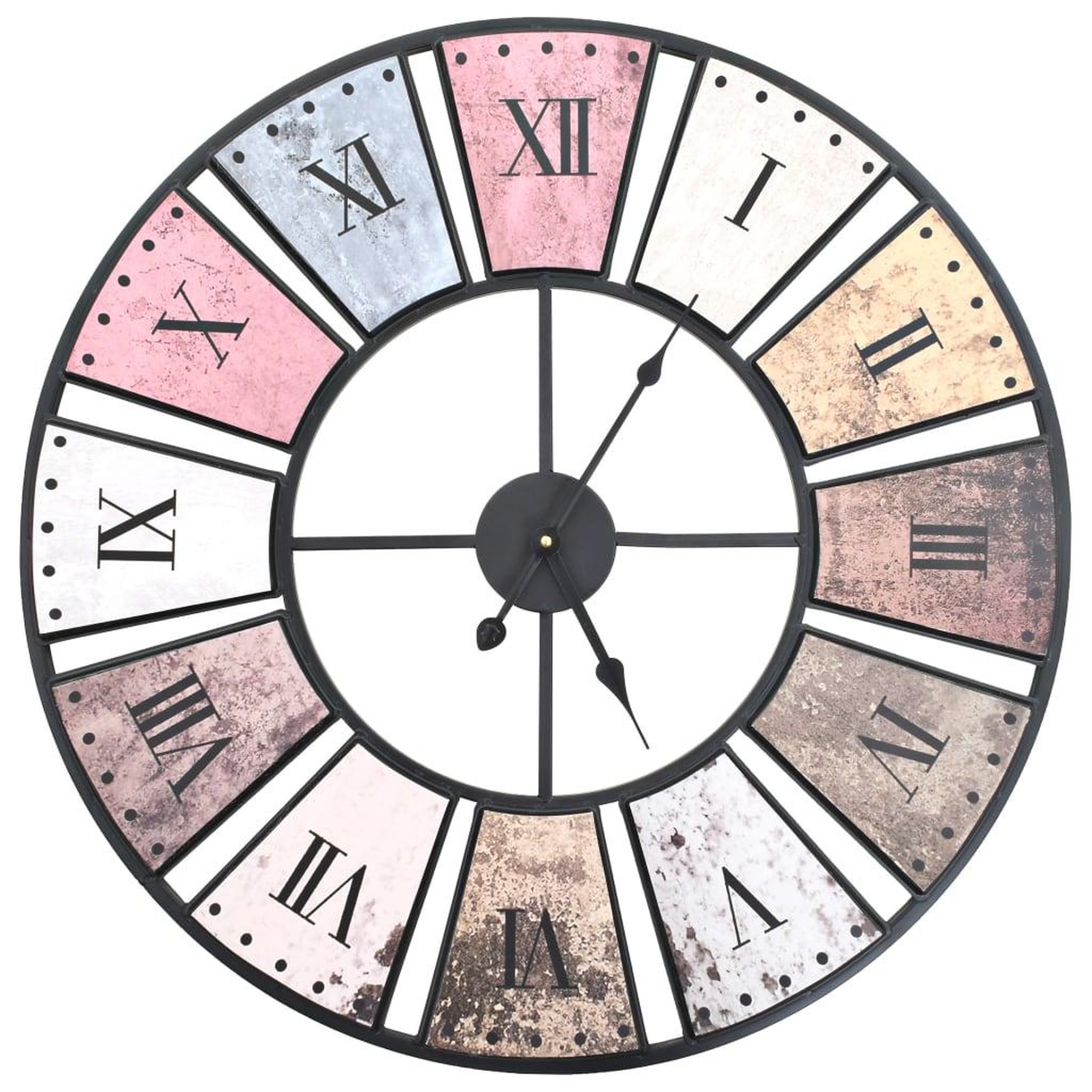VIDAXL Horloge murale vintage avec mouvement a quartz 60 cm xxl