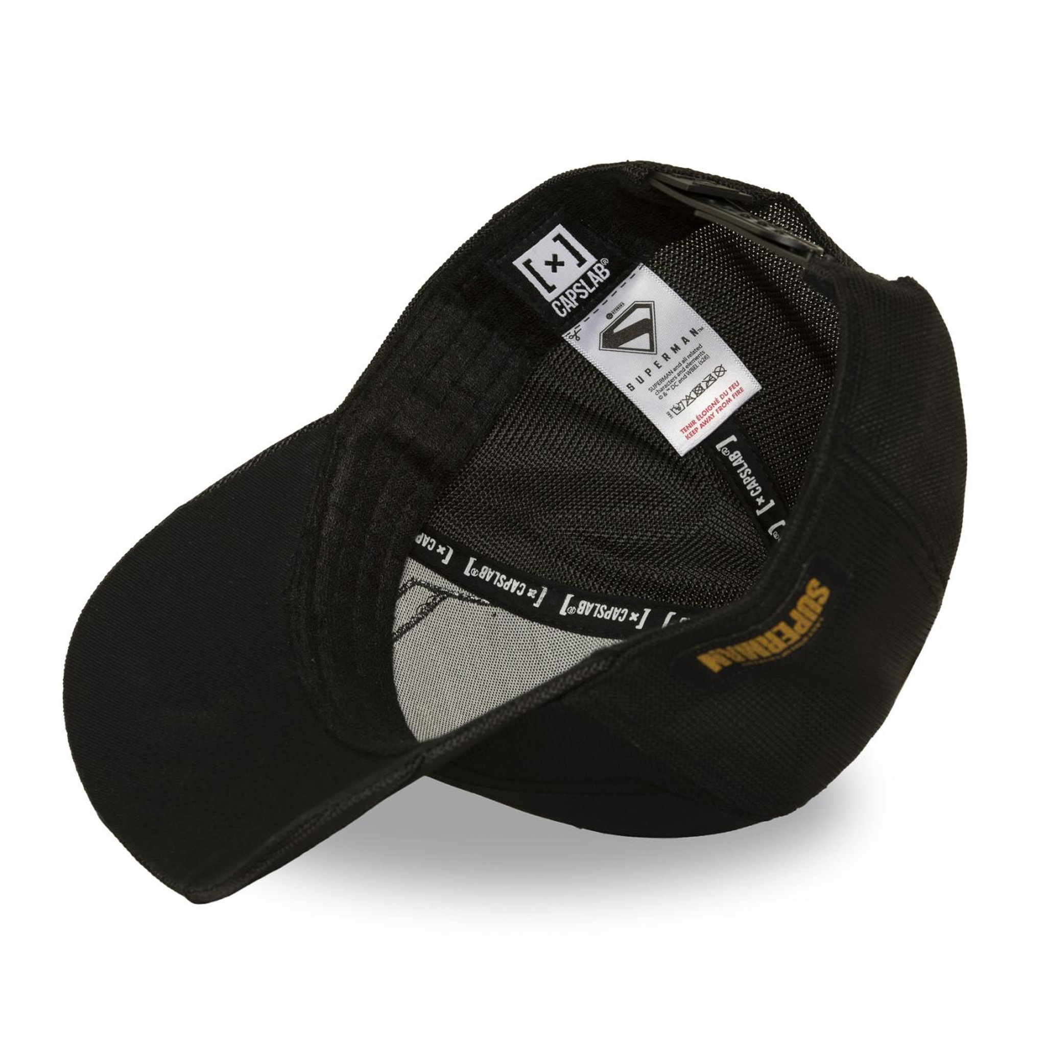Voir la diapositive 5 : CAPSLAB Casquette trucker premium filet et logo PU DC Comics Technic