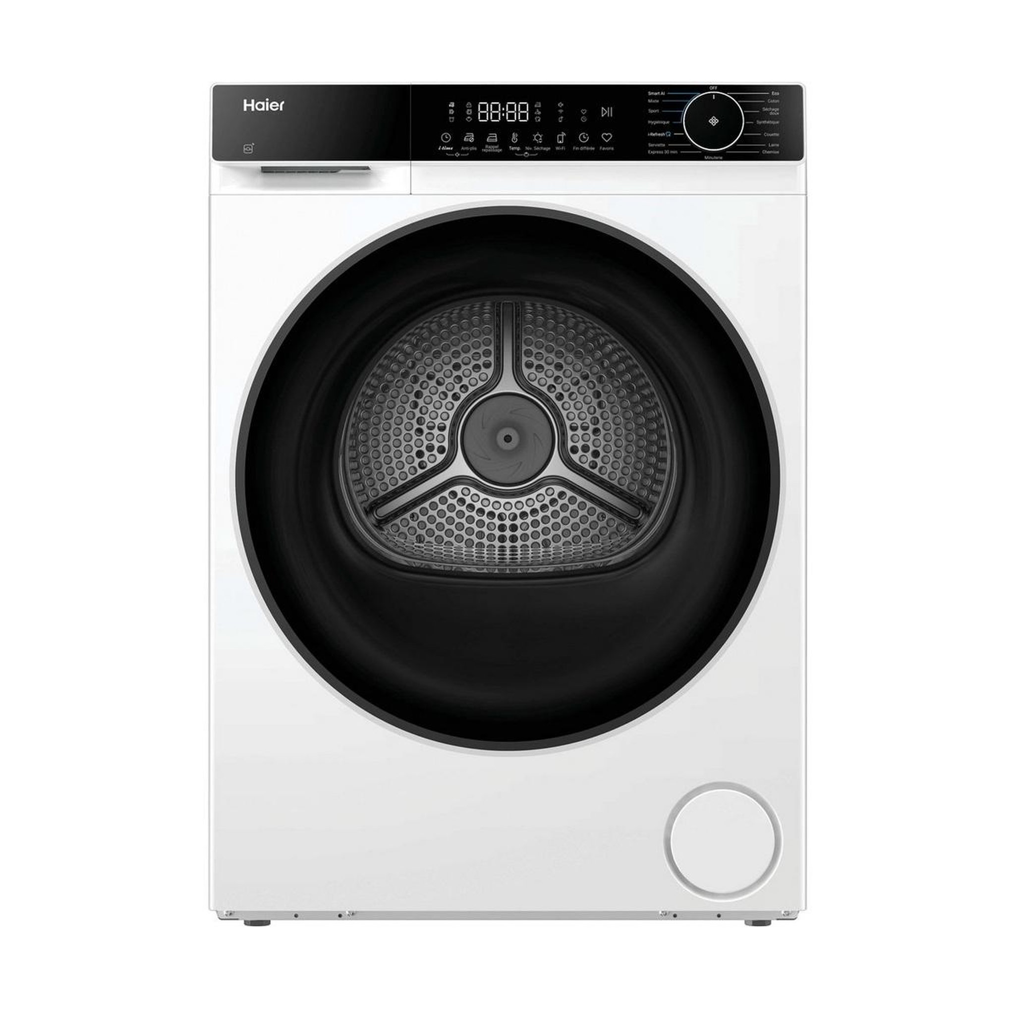 HAIER Sèche-linge pompe à chaleur 60cm 12kg blanc - hd120-e357u1-fr