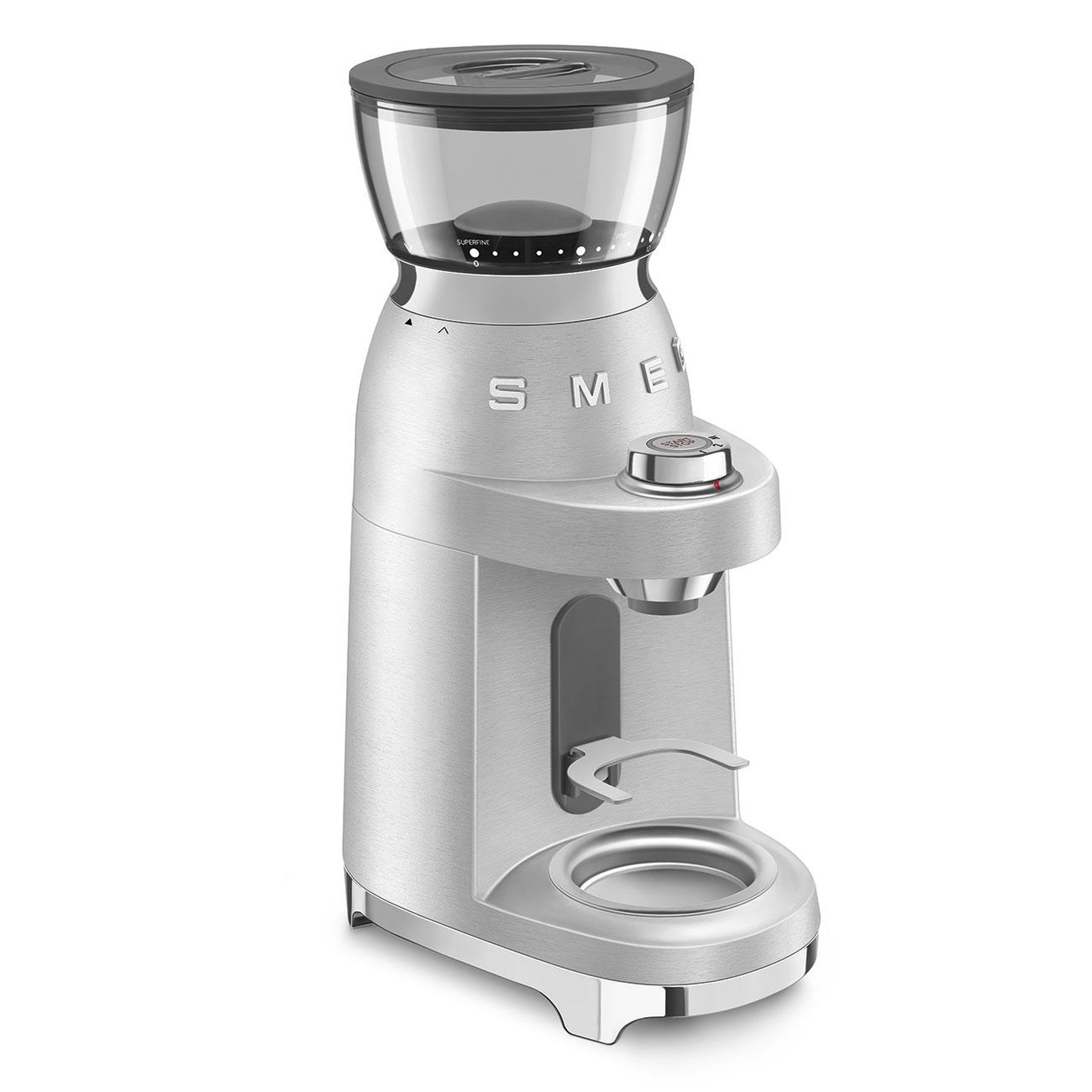 Voir la diapositive 3 : SMEG Moulin à café électrique 240g 150w aluminium - cgf02sseu