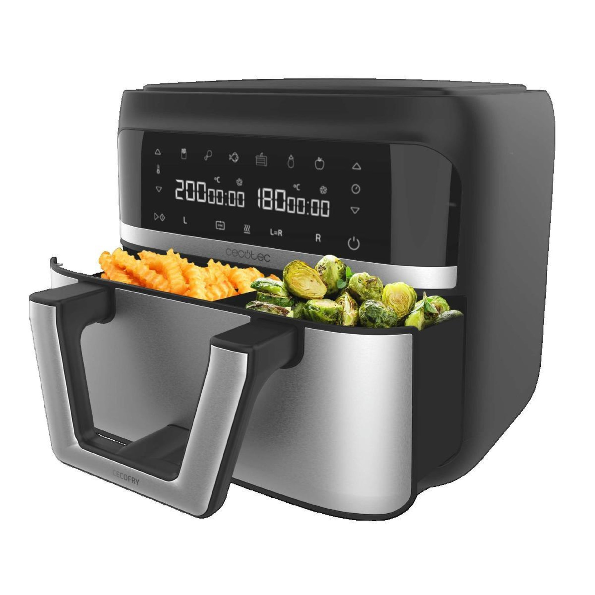 Voir la diapositive 1 : CECOTEC Friteuse à air chaud Cecotec Cecofry Dual 9000