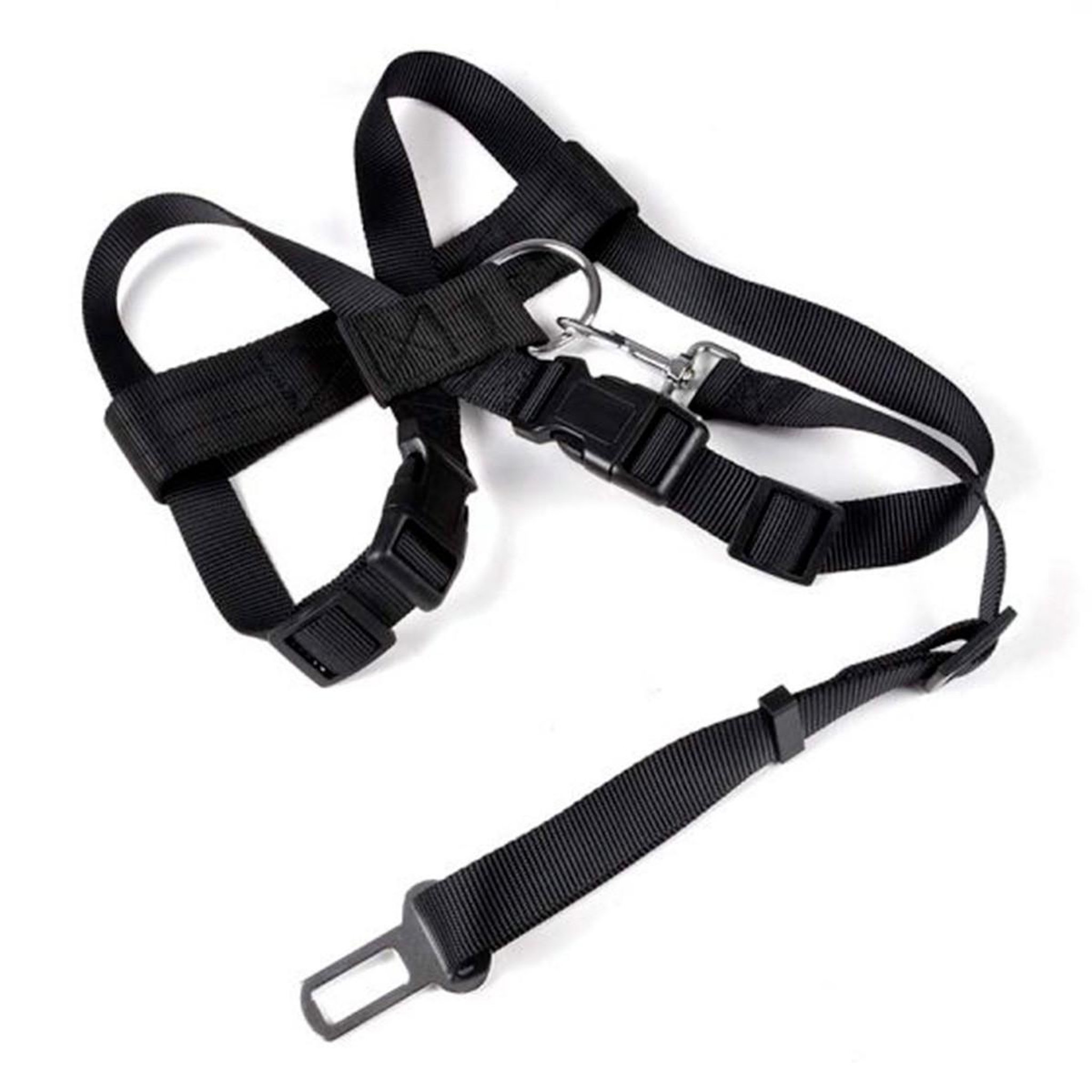 HOMEA Harnais de sécurité pour animaux  voiture  50cm noir