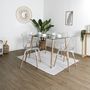 Voir la diapositive 2 : The Home Deco Factory Chaises scandinave Phenix en plastique et métal - Transparent
