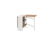 Table console extensible avec rangements L150 cm JESSIE. Coloris disponibles : Noir, Blanc