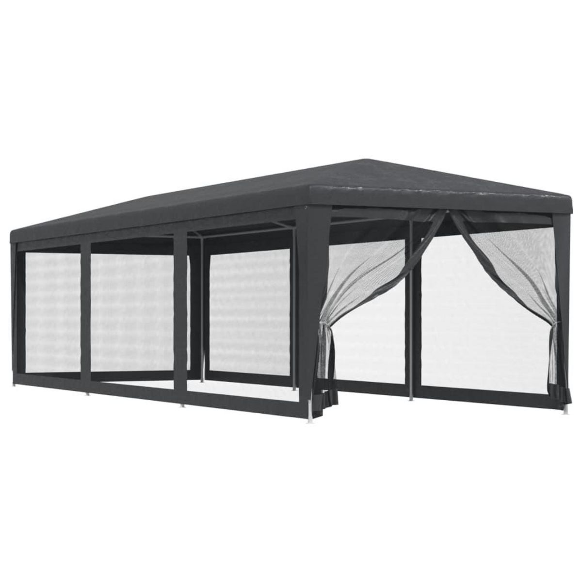 VIDAXL Tente de fete avec 8 parois laterales en maille Anthracite 3x9m