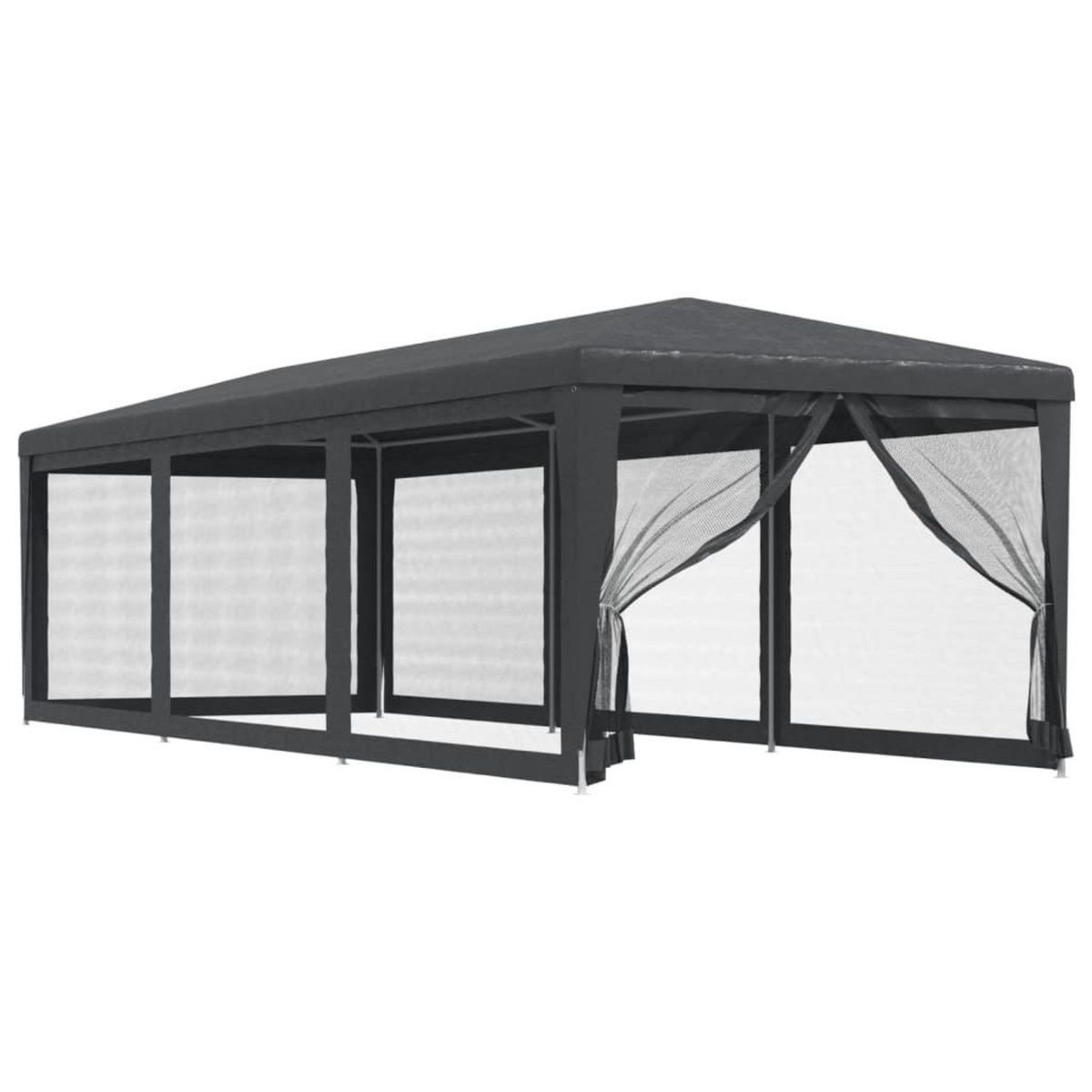 VIDAXL Tente de fete avec 8 parois laterales en maille Anthracite 3x9m