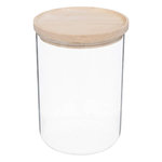 FIVE Bocal en Verre Bas  Hermet  1,6L Transparent & Naturel