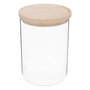 Voir la diapositive 1 : FIVE Bocal en Verre Bas  Hermet  1,6L Transparent & Naturel