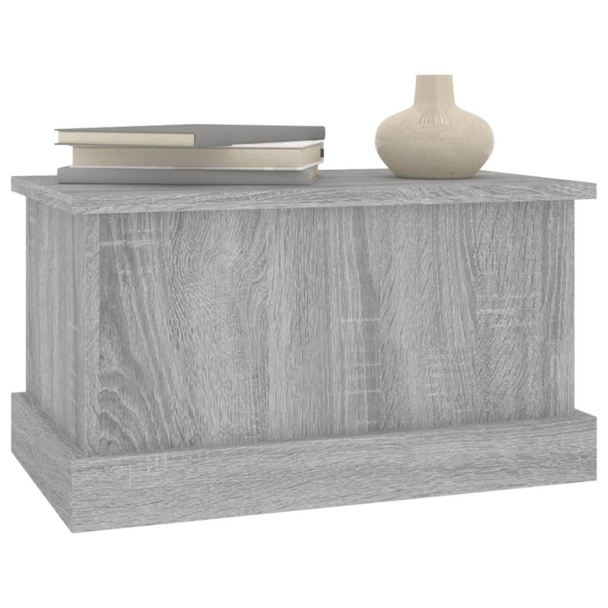 VIDAXL Boîte de rangement sonoma gris 50x30x28 cm bois d'ingenierie