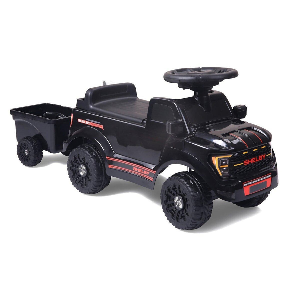 Jamara Porteur Ford F-150 Raptor noir avec remorque