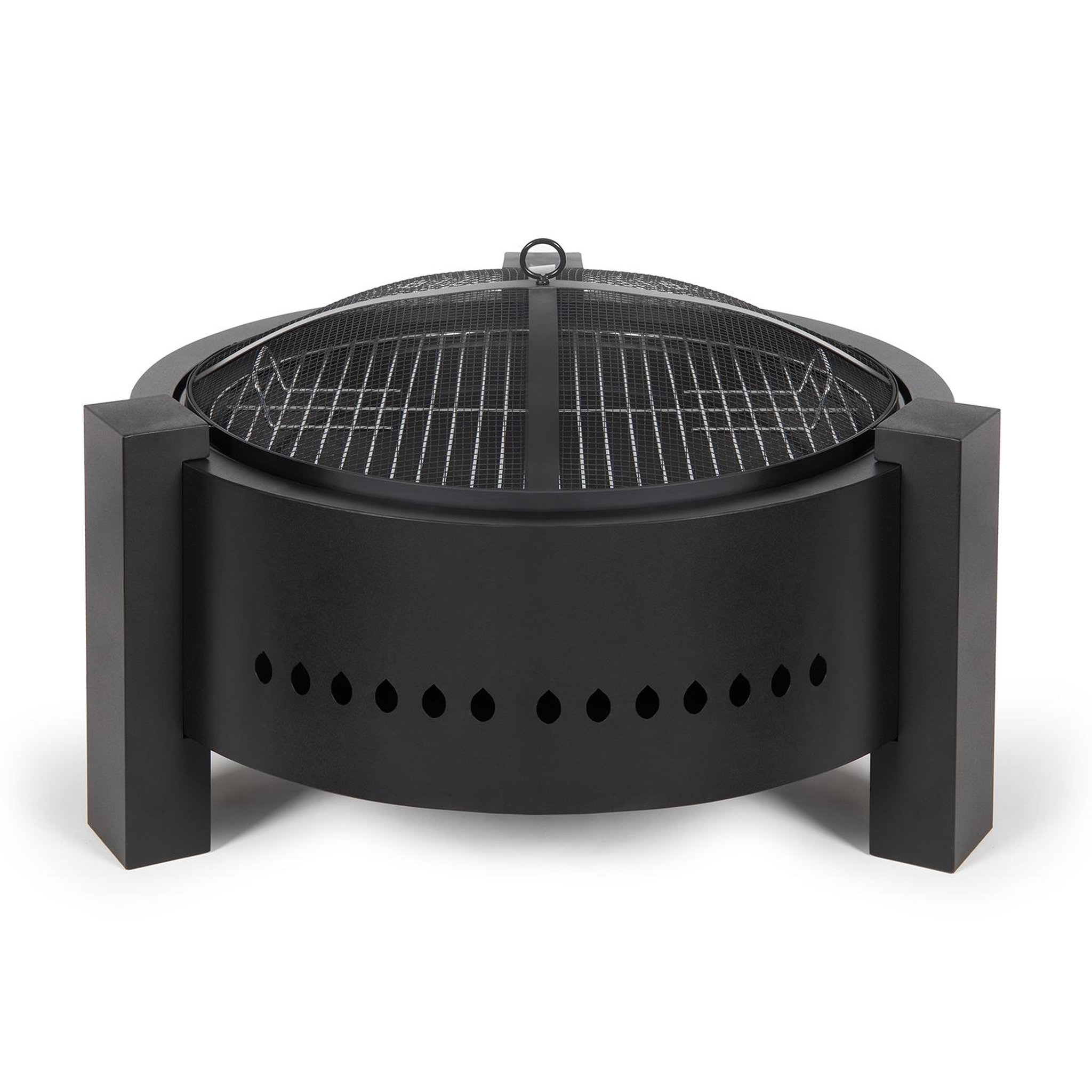 LIVOO Brasero au bois ou au charbon 47.5cm noir - doc286