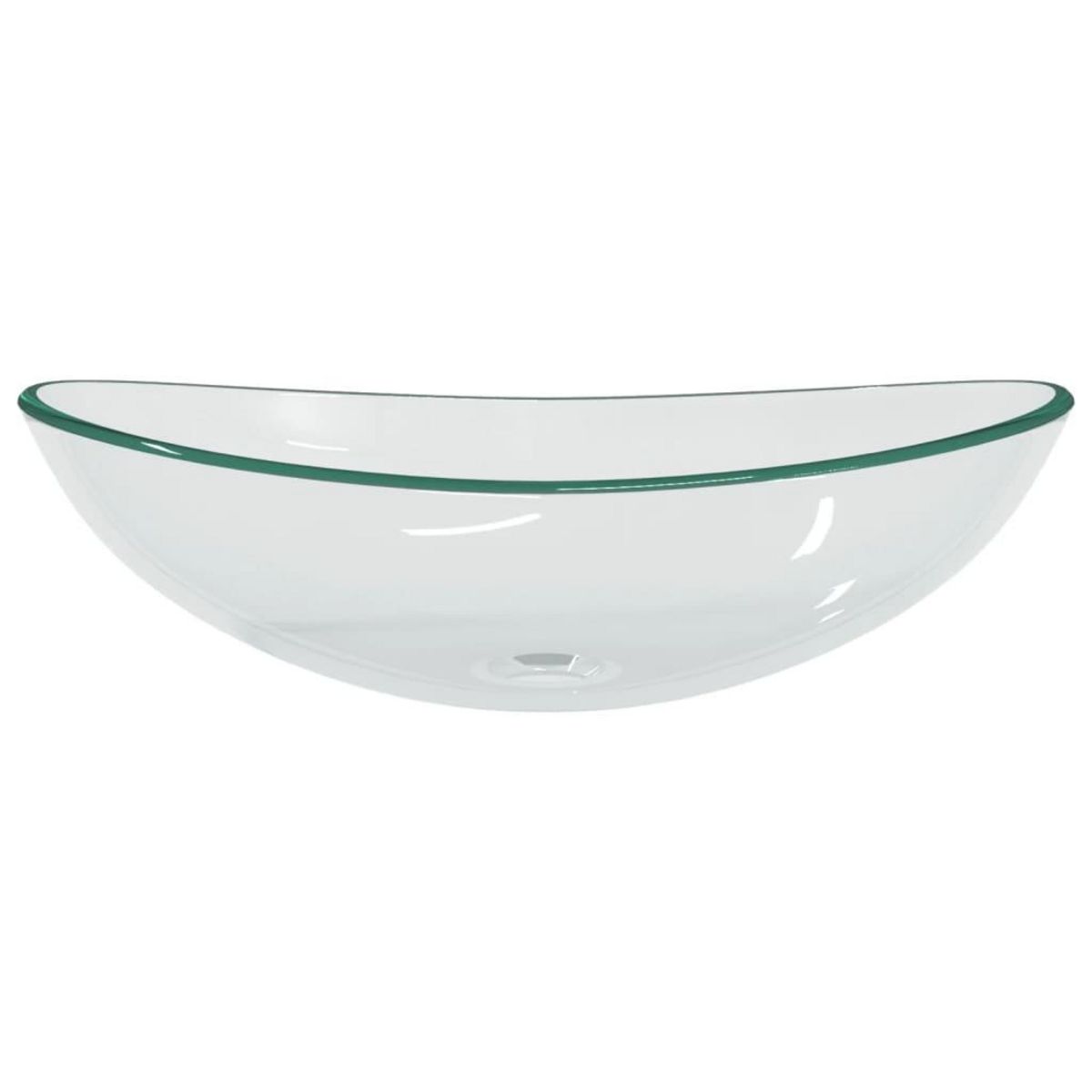 VIDAXL Lavabo Verre trempe 54,5x35x15,5 cm Transparent