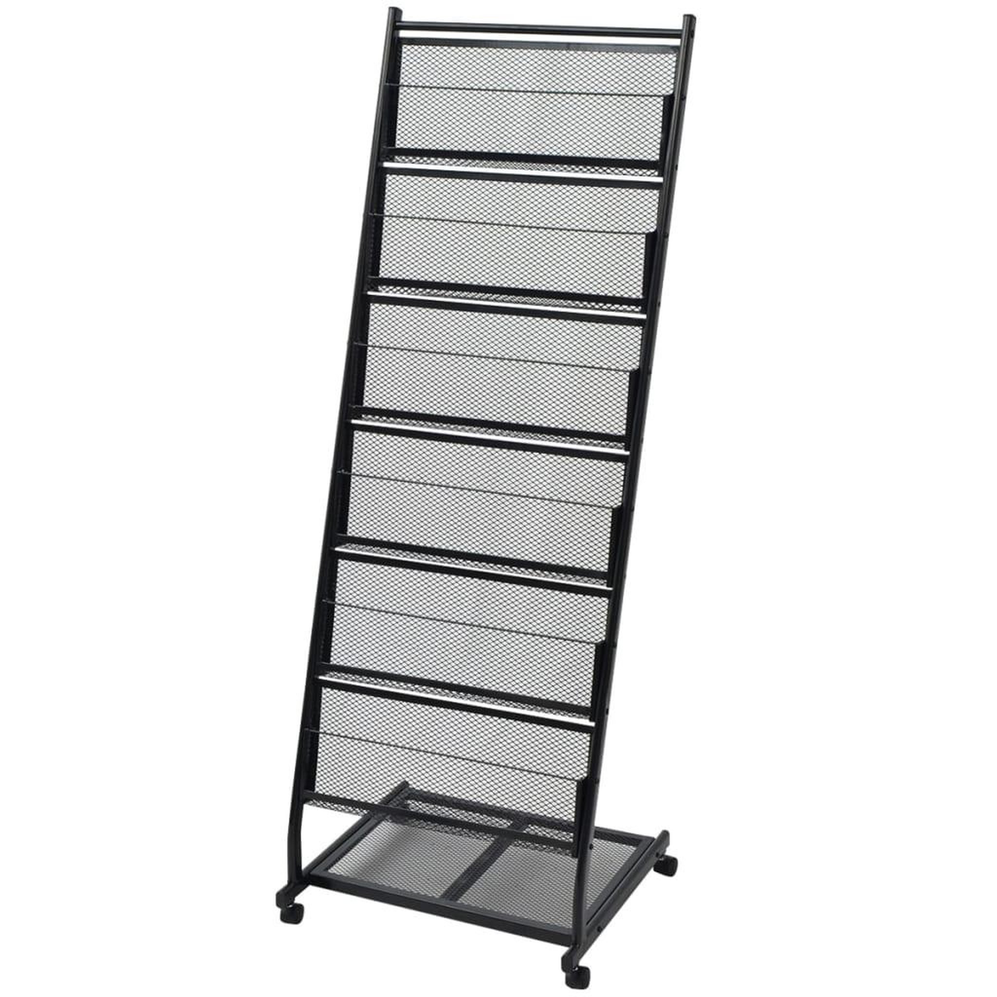 VIDAXL Porte-revues 47,5 x 43 x 133 cm noir a4