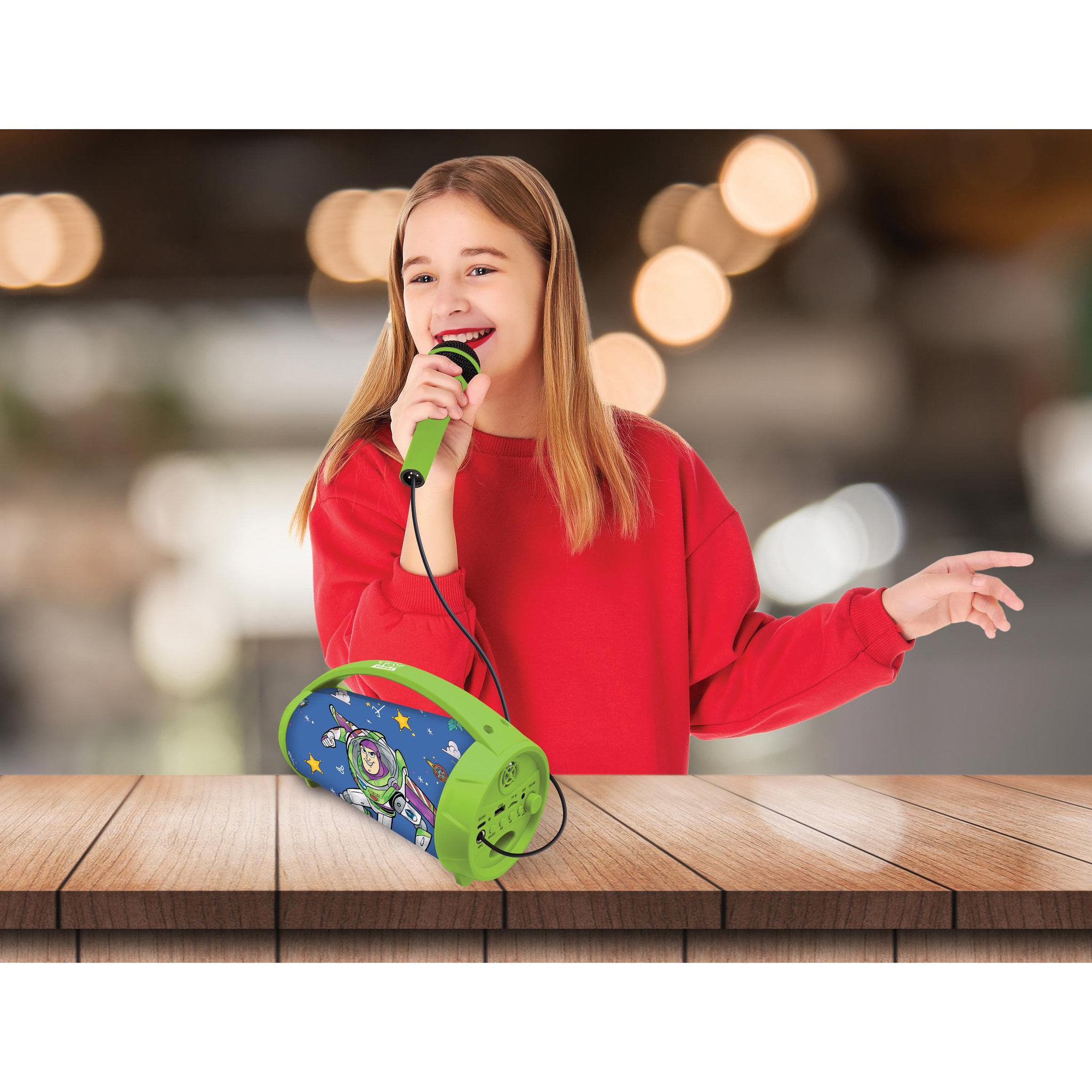 Voir la diapositive 5 : Lexibook Enceinte Bluetooth Lumineuse avec Micro Toy Story