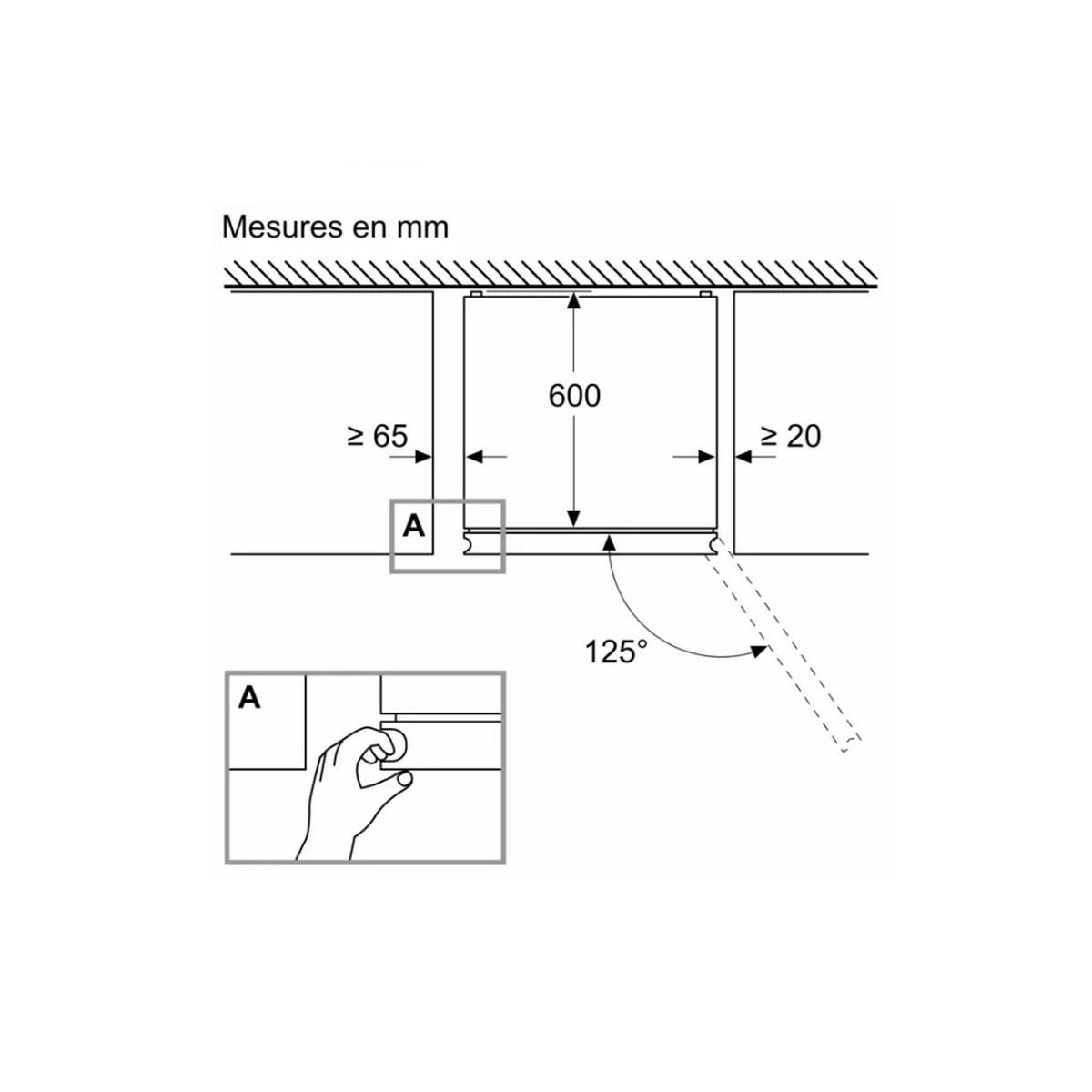 BOSCH Réfrigérateur combiné 60cm 363l nofrost acier brossé - KGN392I1F