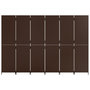 Voir la diapositive 5 : VIDAXL Cloison de separation 6 panneaux marron resine tressee