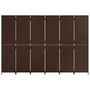 Voir la diapositive 5 : VIDAXL Cloison de separation 6 panneaux marron resine tressee