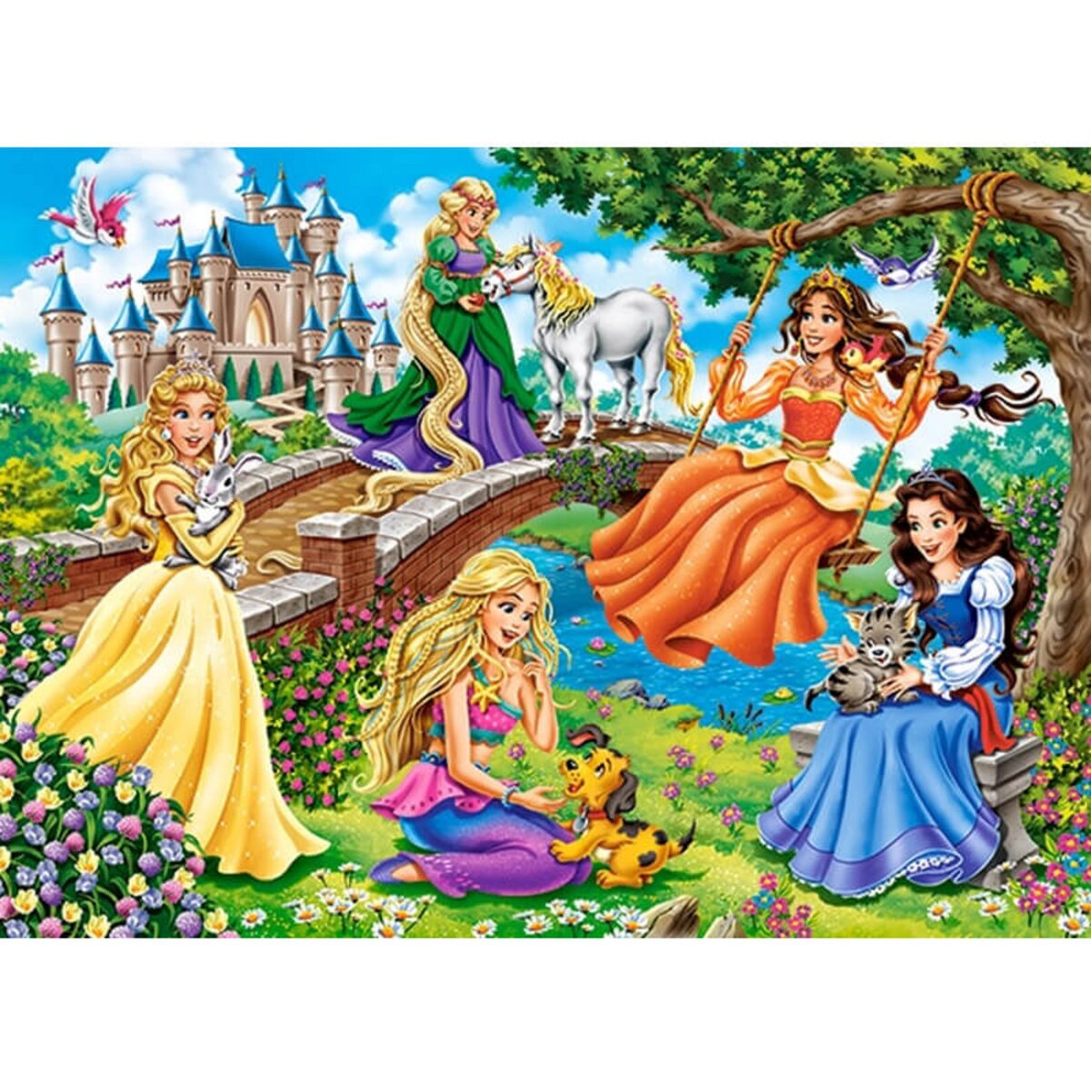Castorland Puzzle 180 pièces : Princesses dans le jardin