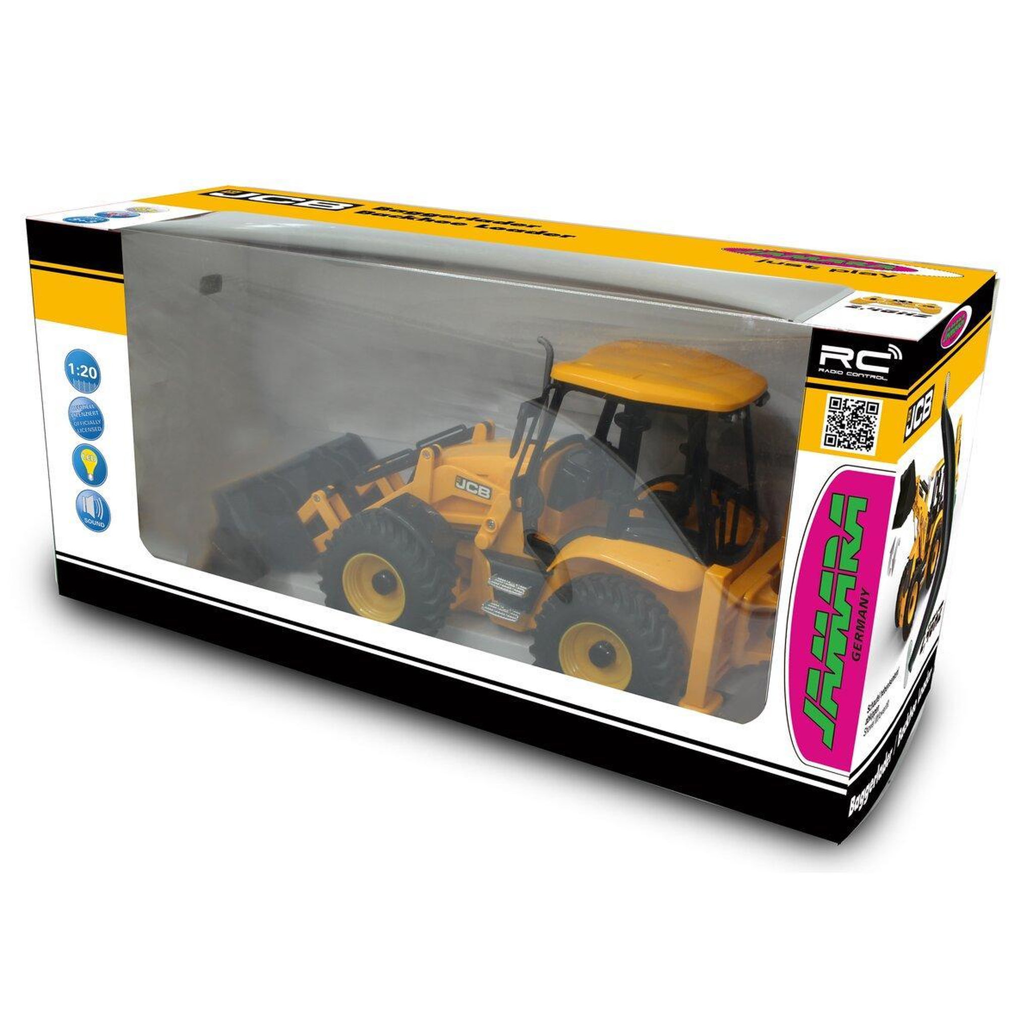 Voir la diapositive 3 : Jamara Tractopelle JCB 1:20 2,4GHz