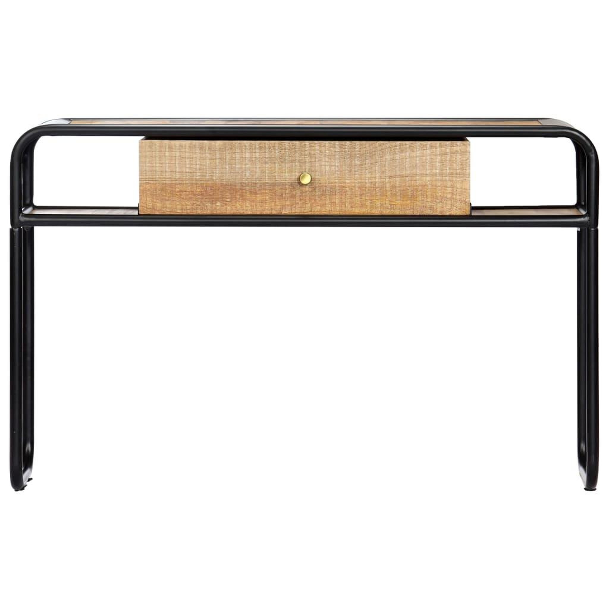 Voir la diapositive 2 : VIDAXL Table console 118 x 30 x 75 cm Bois de manguier massif