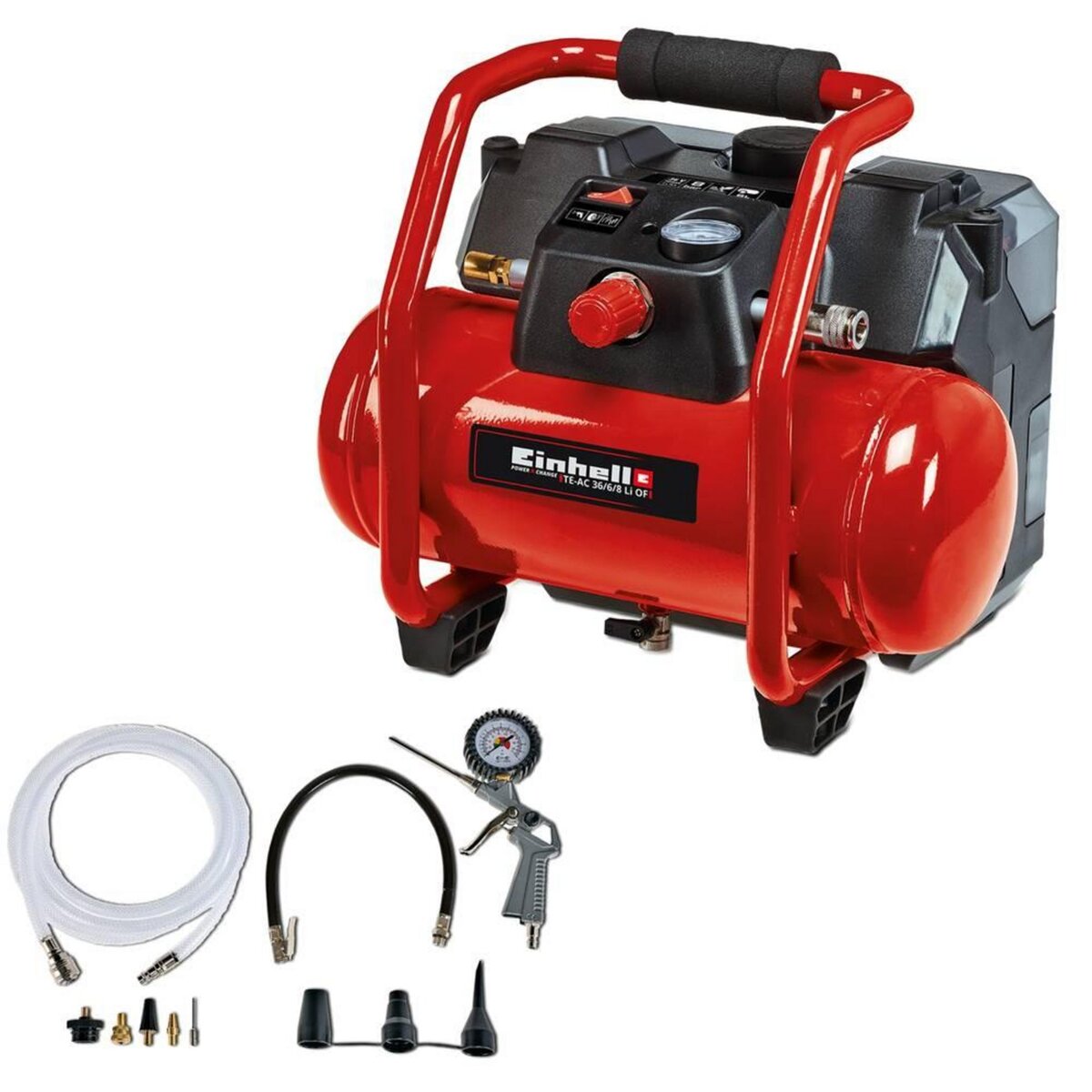 Einhell Compresseur sans fil TE-AC 36/6/8 Li OF Set-Solo (sans batterie ni chargeur)