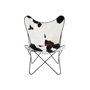 Voir la diapositive 3 : Paris Prix Fauteuil Design Peau de Vache  Papillon  92cm Noir & Blanc