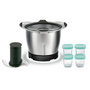 Voir la diapositive 2 : MOULINEX Mini cuve XF387E10 Mini-cuve COMPANION +4pots bébé