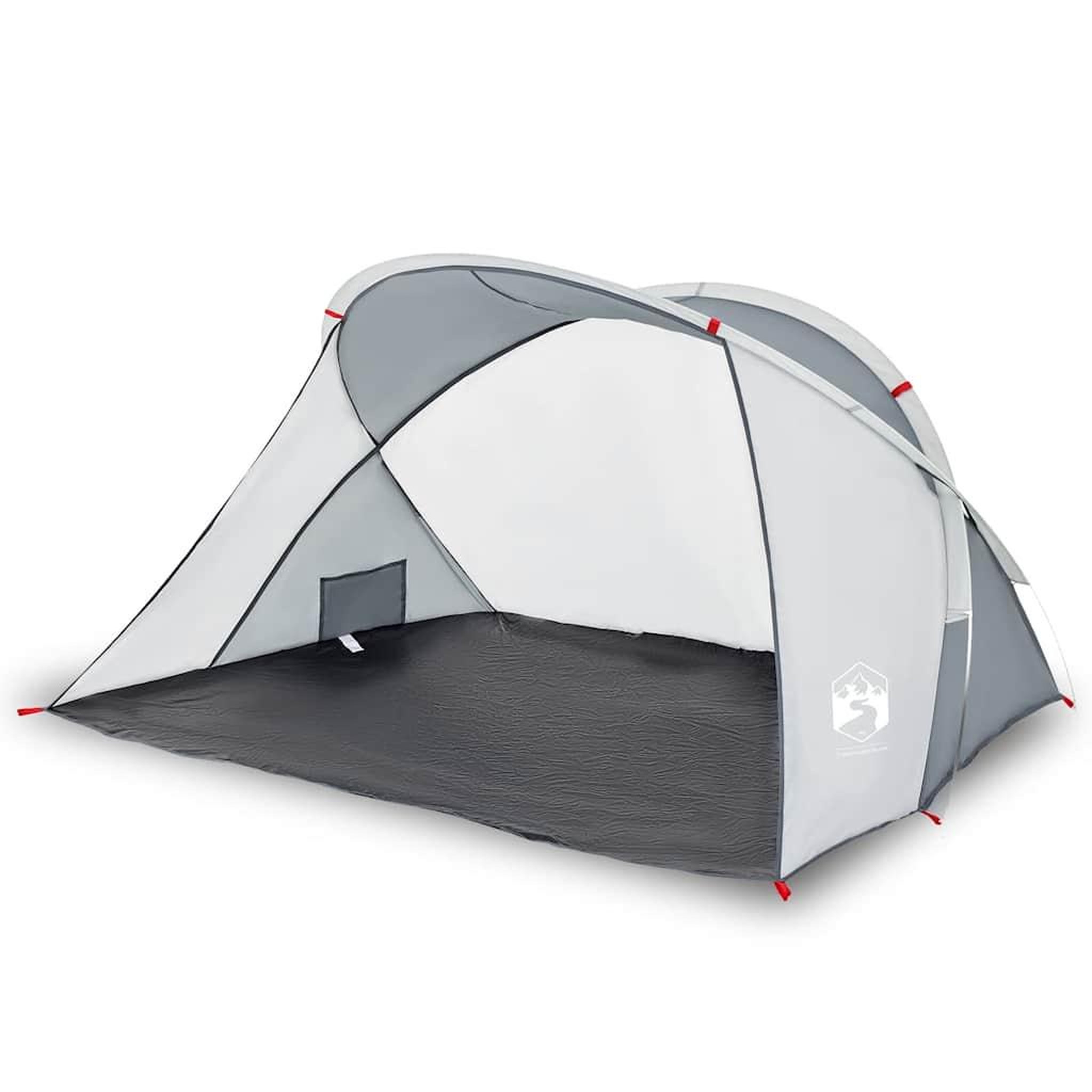Voir la diapositive 4 : VIDAXL Tente de plage 2 personnes gris escamotable impermeable