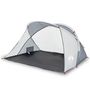 Voir la diapositive 4 : VIDAXL Tente de plage 2 personnes gris escamotable impermeable