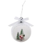 WERKAPRO Boule Papa Noël lumineuse  10 x 8 x 12 cm