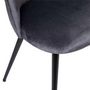 Voir la diapositive 2 :  Lot de 4 Chaises Design  Slano  84cm Gris Souris
