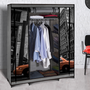 Voir la diapositive 3 : ID MARKET Armoire de rangement penderie pliable vêtements en tissu NEW-YORK dressing XXL