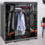 Voir la diapositive 3 : ID MARKET Armoire de rangement penderie pliable vêtements en tissu NEW-YORK dressing XXL