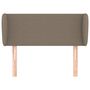 Voir la diapositive 3 : VIDAXL Tete de lit avec oreilles Taupe 103x23x78/88 cm Tissu