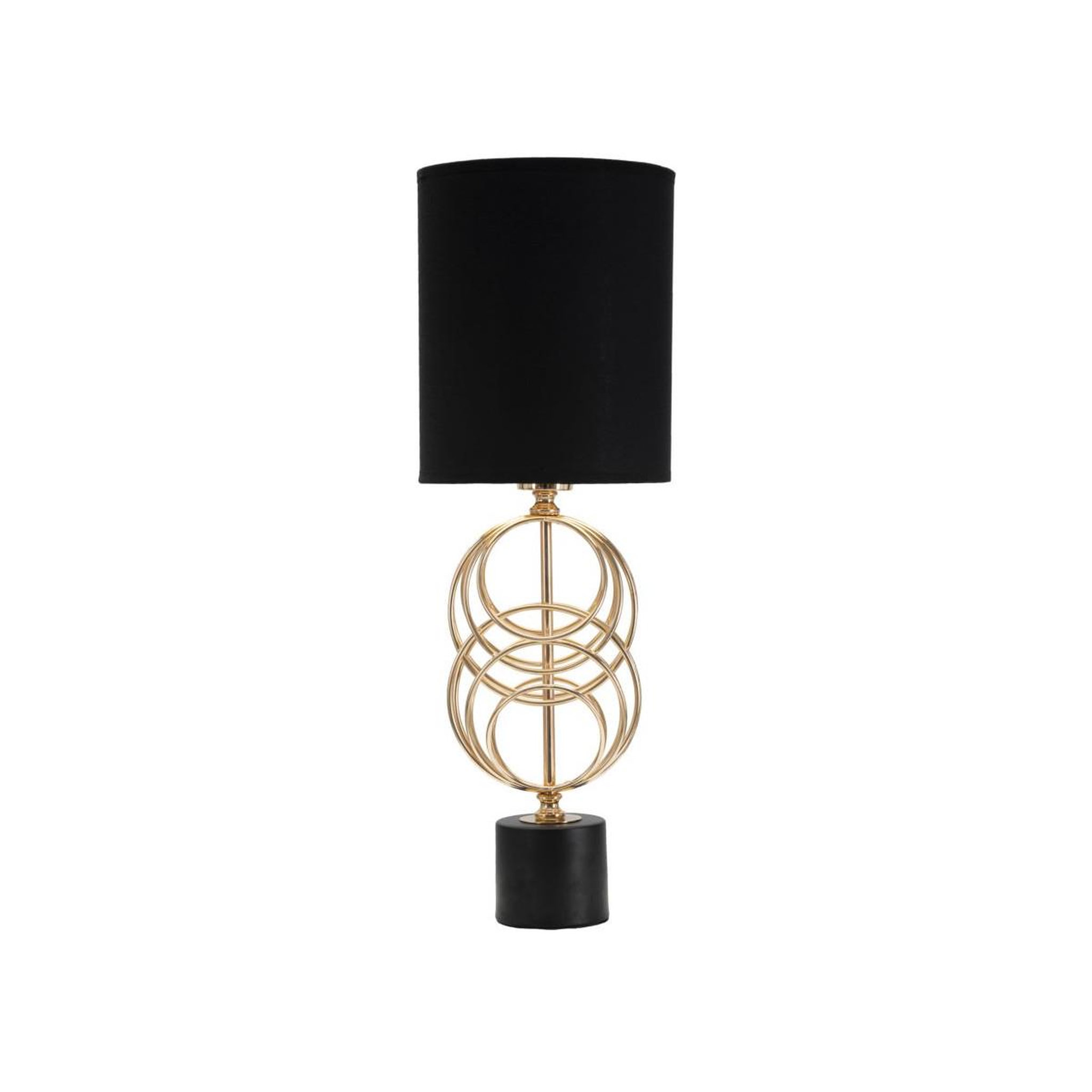 Paris Prix Lampe à poser design en métal  circly  58cm noir & or