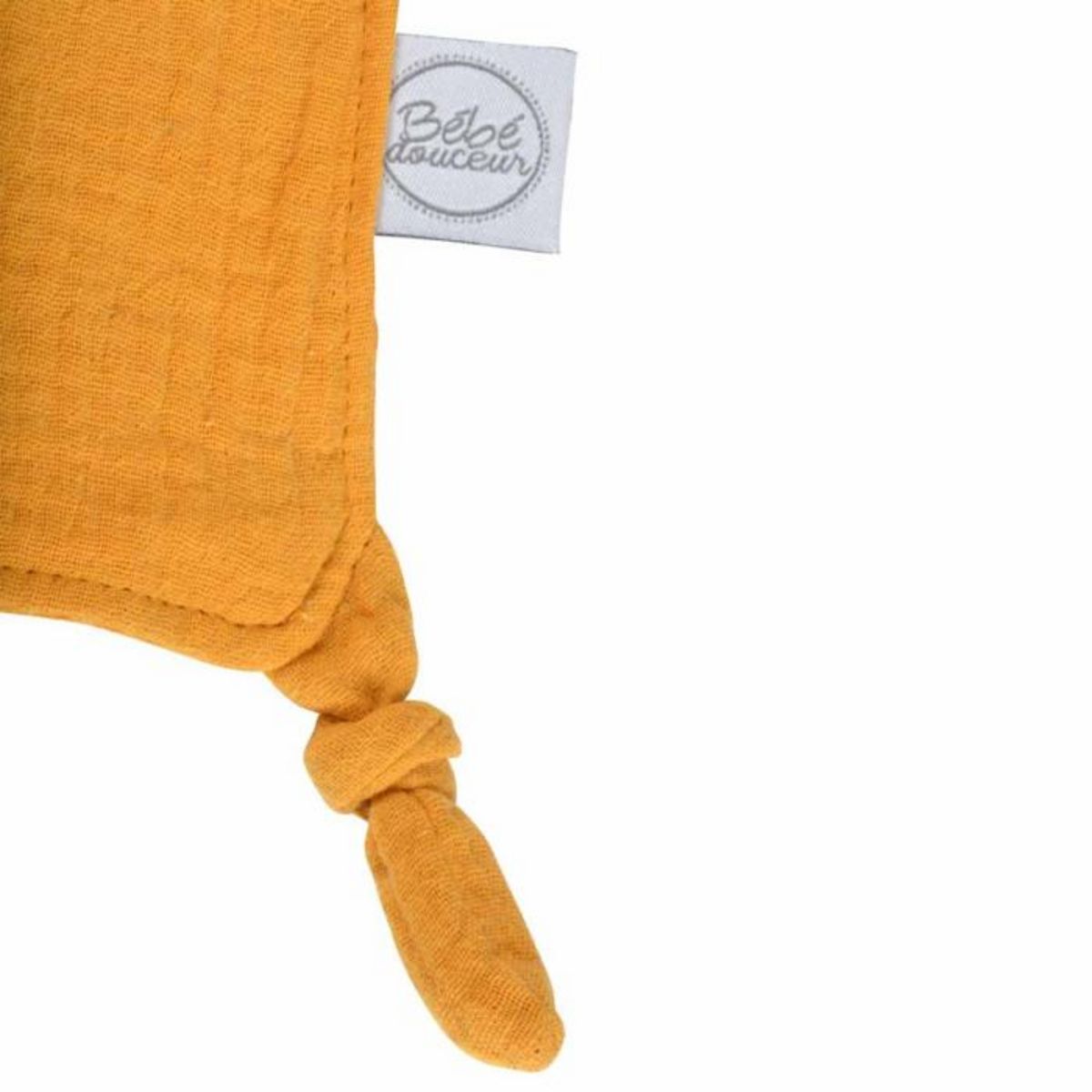 Paris Prix Doudou Mouchoir Bébé  Étoile  46cm Moutarde