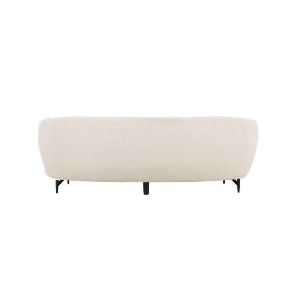 Paris Prix Canapé 3 Places Bouclette  Luna  224cm Blanc