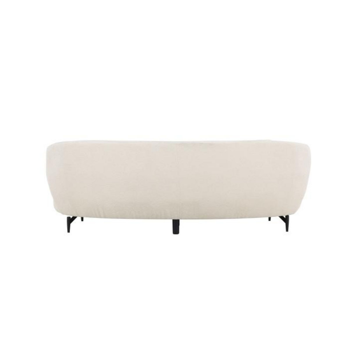 Paris Prix Canapé 3 Places Bouclette  Luna  224cm Blanc