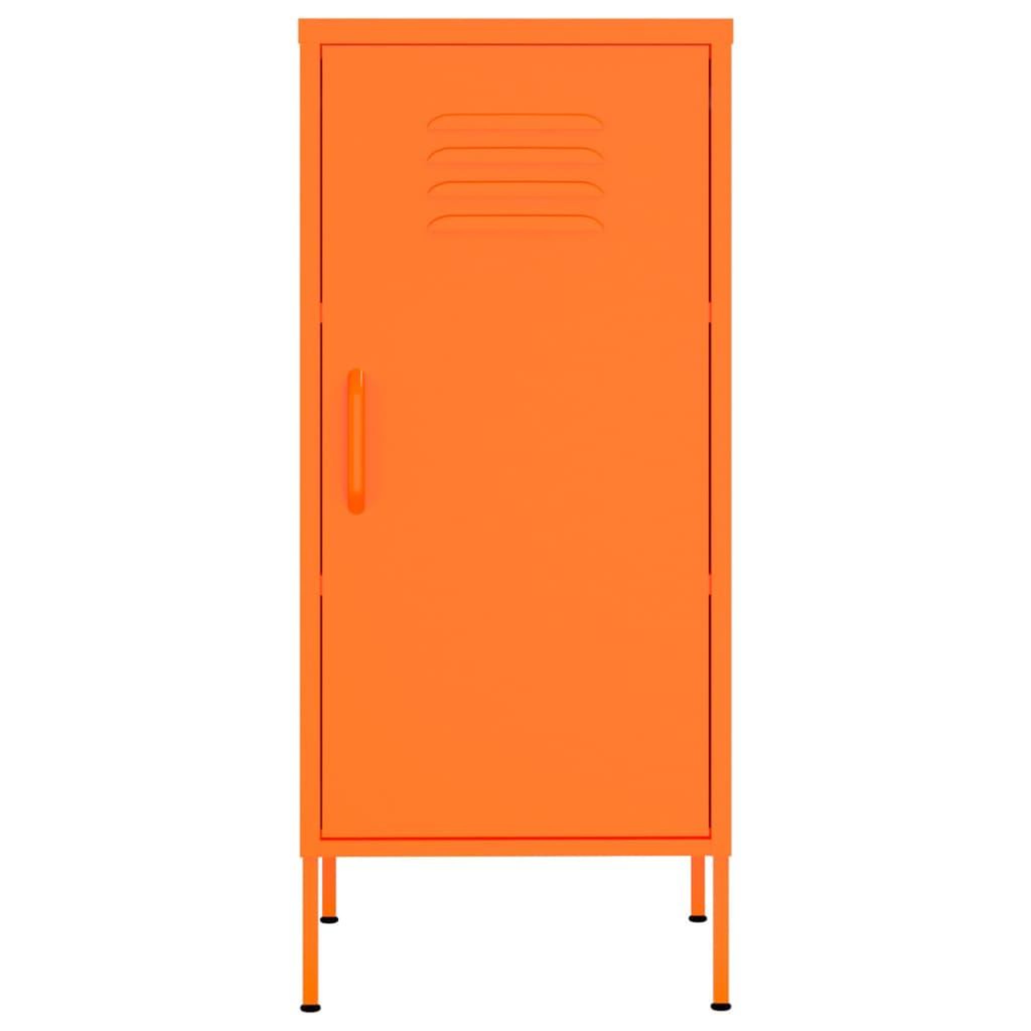 Voir la diapositive 3 : VIDAXL Armoire de rangement Orange 42,5x35x101,5 cm Acier