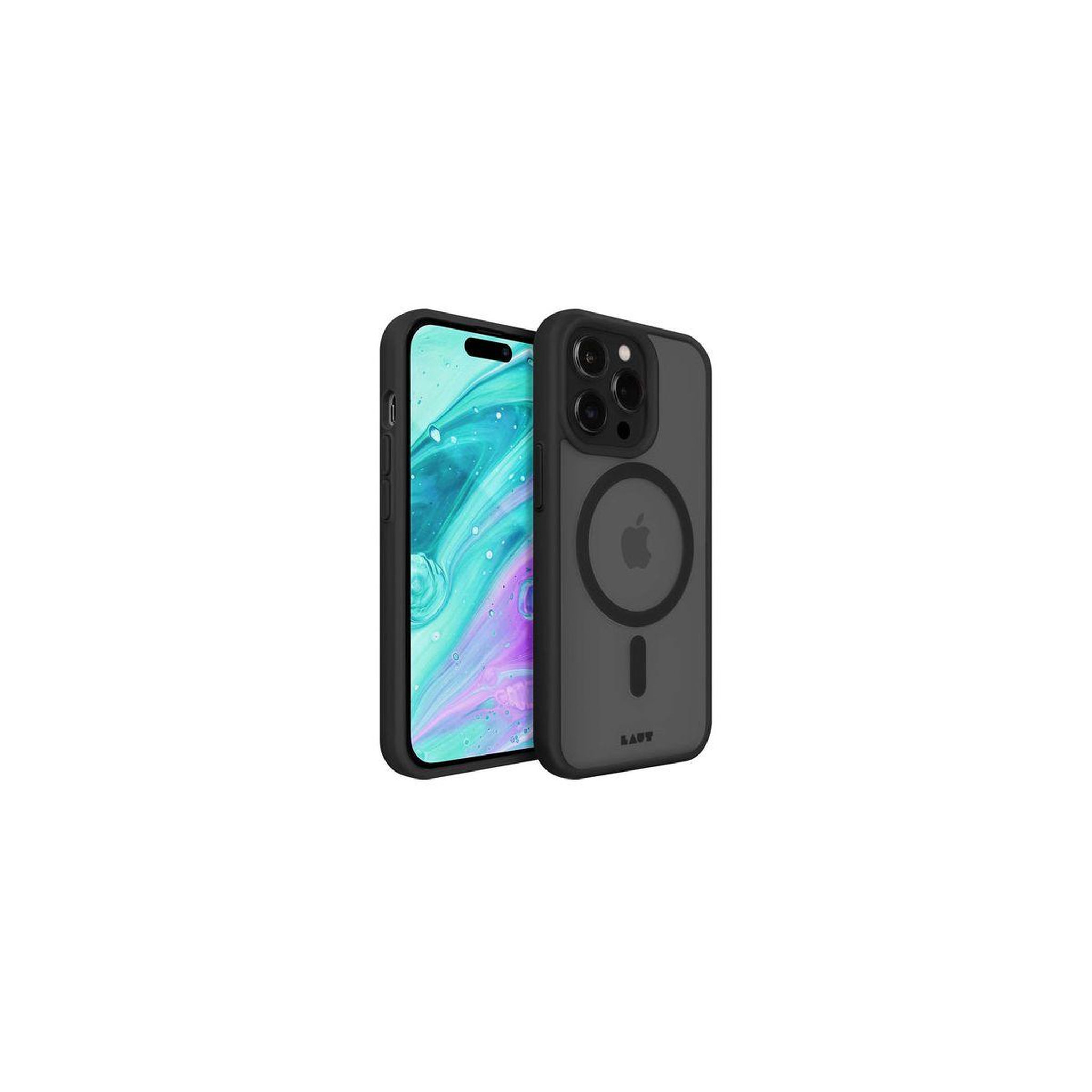 LAUT Coque iPhone 14Plus MagSafe transparent/Noir