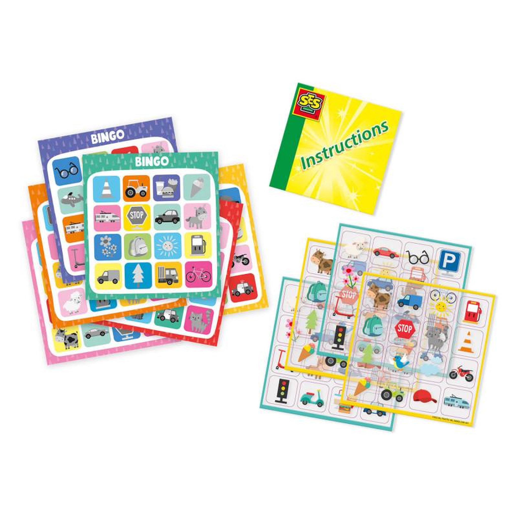 Voir la diapositive 2 : SES SES Travel game Window sticker Bingo 02238