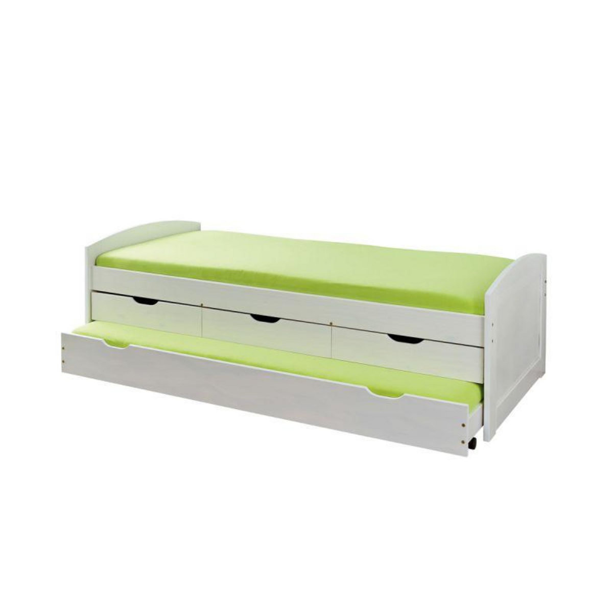 Paris Prix Lit Banquette Enfant en Bois  Rob  90x200cm Blanc