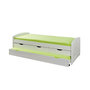 Voir la diapositive 2 : Paris Prix Lit Banquette Enfant en Bois  Rob  90x200cm Blanc