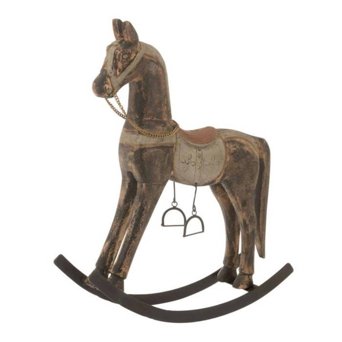 Paris Prix Cheval à Bascule en Bois  Jerrod  49cm Multicolore
