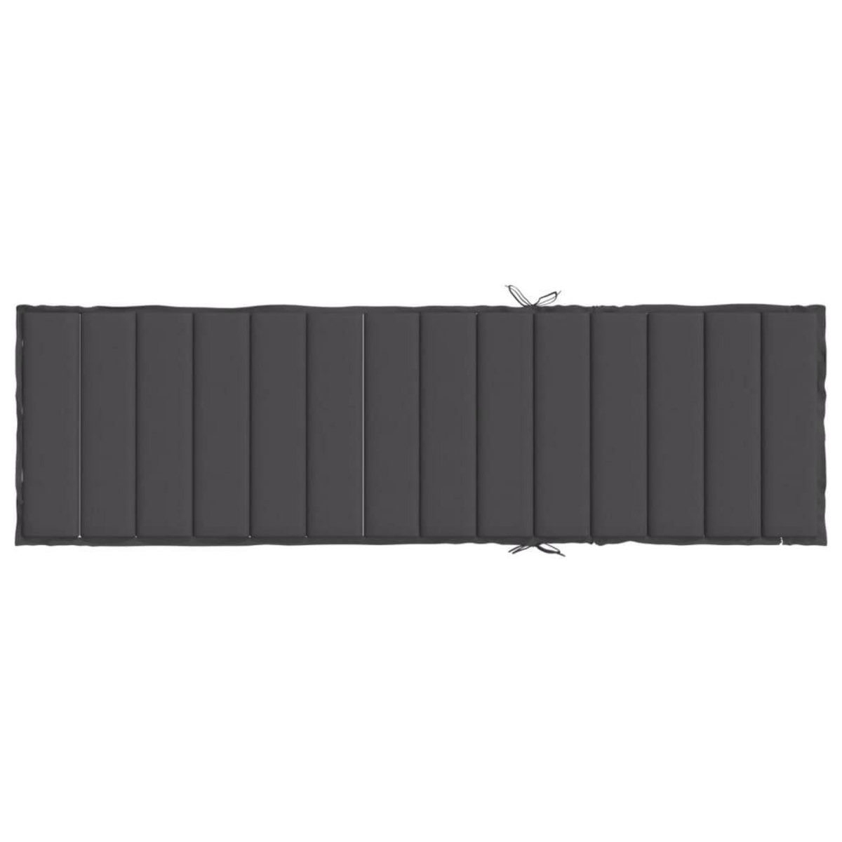 VIDAXL Coussin de chaise longue anthracite melange 200x50x4 cm tissu