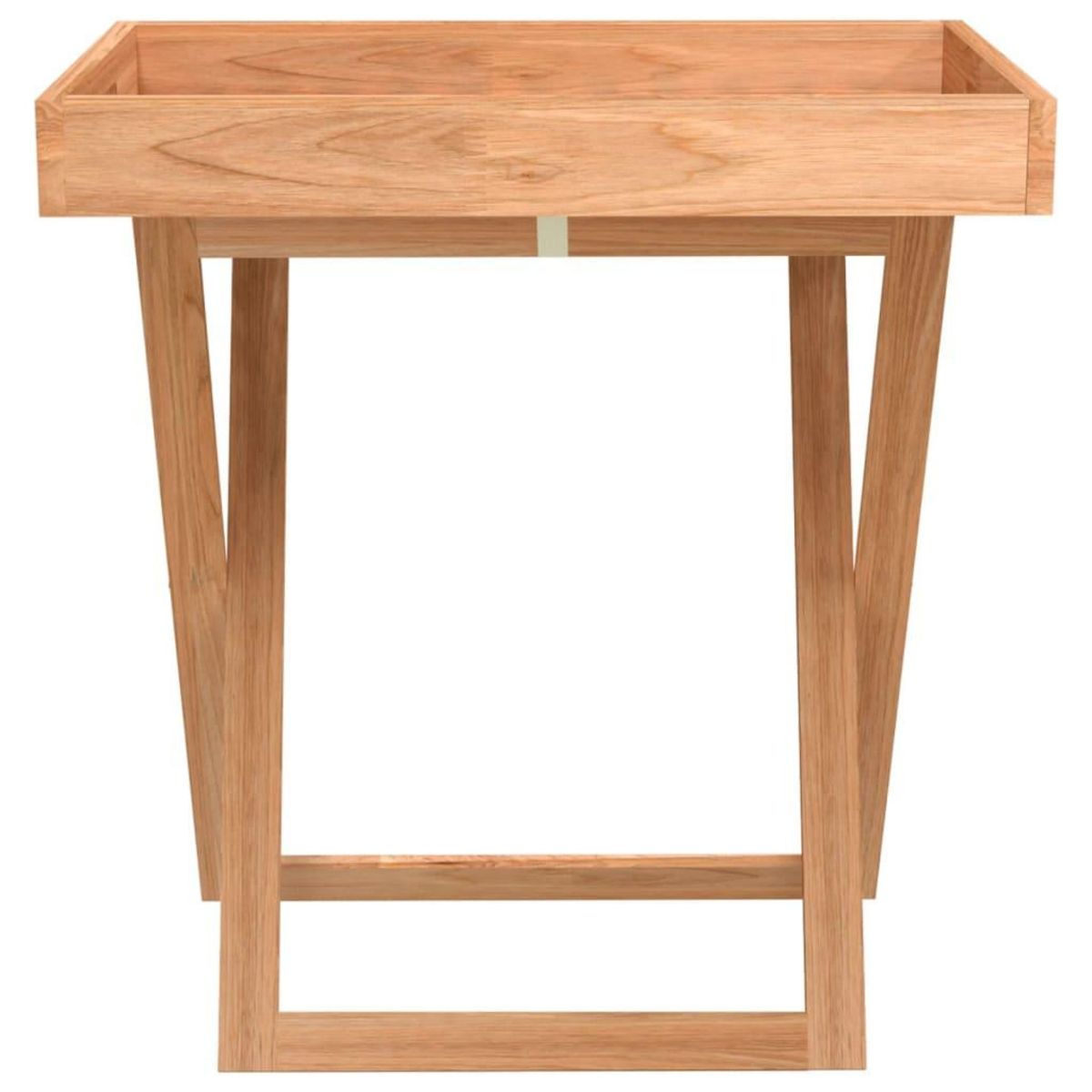 VIDAXL Table a plateau pliante 52x36x56,5 cm Bois massif de noyer
