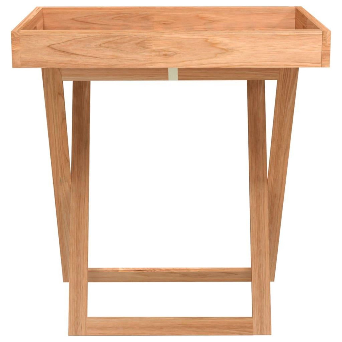 VIDAXL Table a plateau pliante 52x36x56,5 cm Bois massif de noyer
